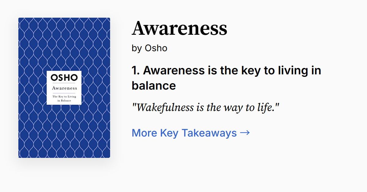 Cover of Awareness