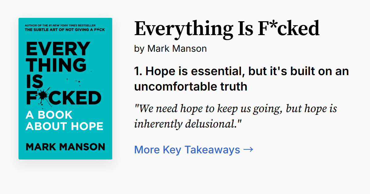 Cover of Everything Is F*cked