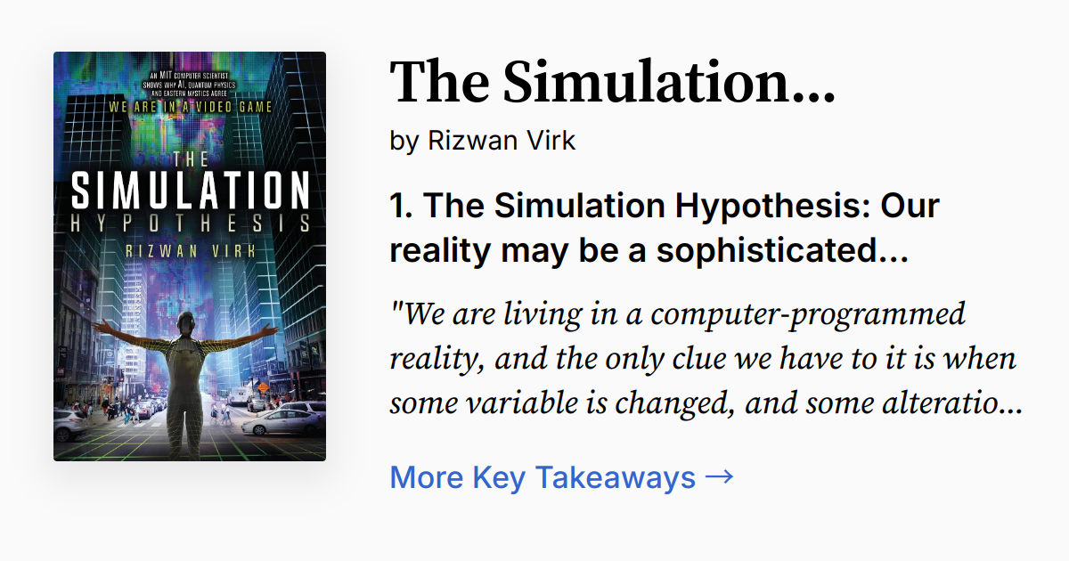 Cover of The Simulation Hypothesis