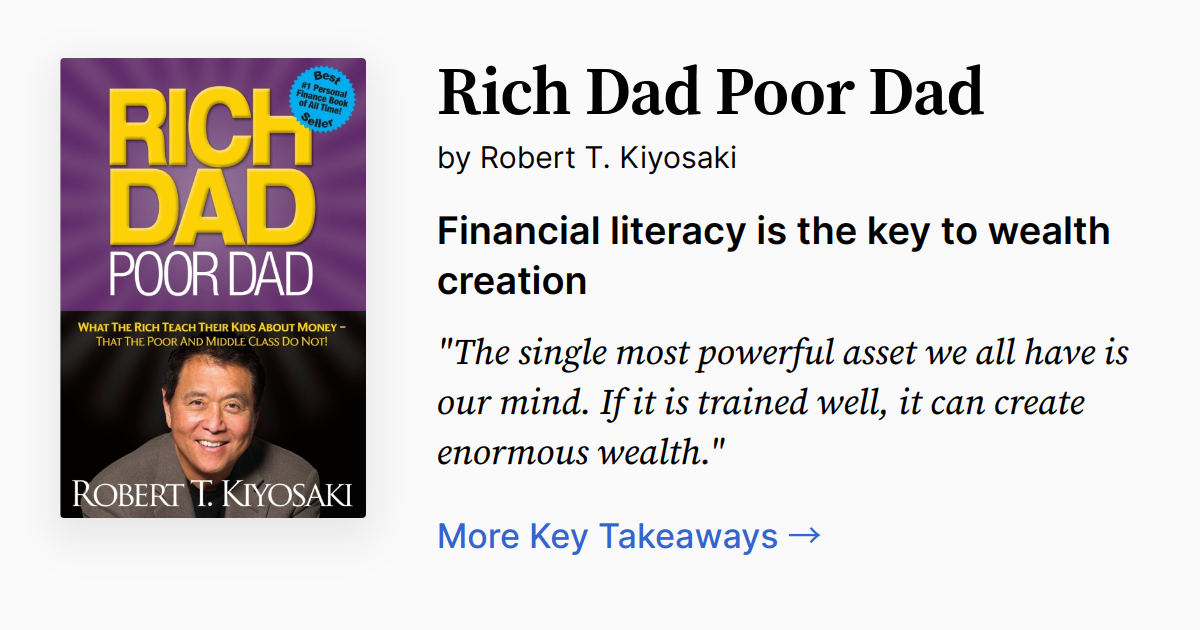 Cover of Rich Dad, Poor Dad