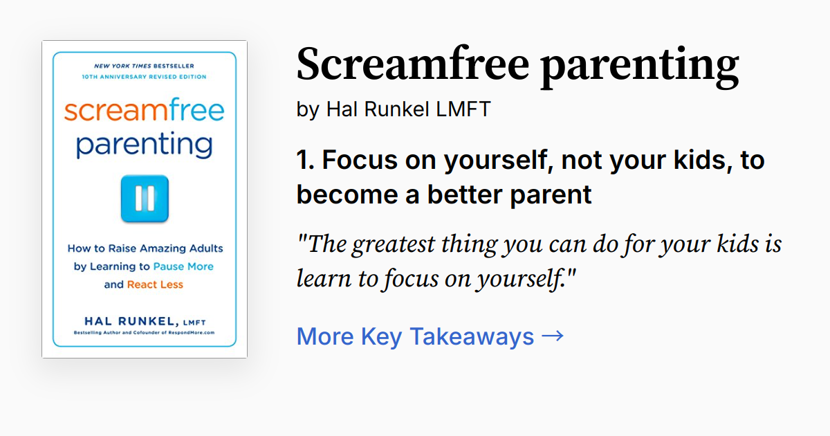 Screamfree Parenting, 10th Anniversary Revised Edition Summary, Audio