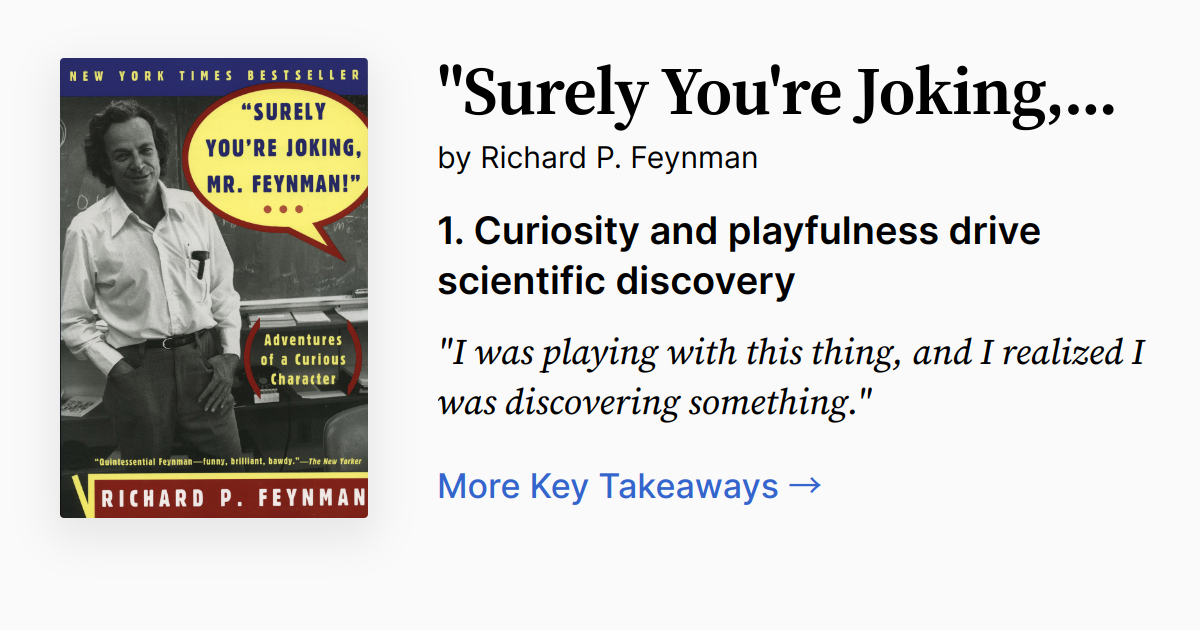 Cover of "Surely You're Joking, Mr. Feynman!"