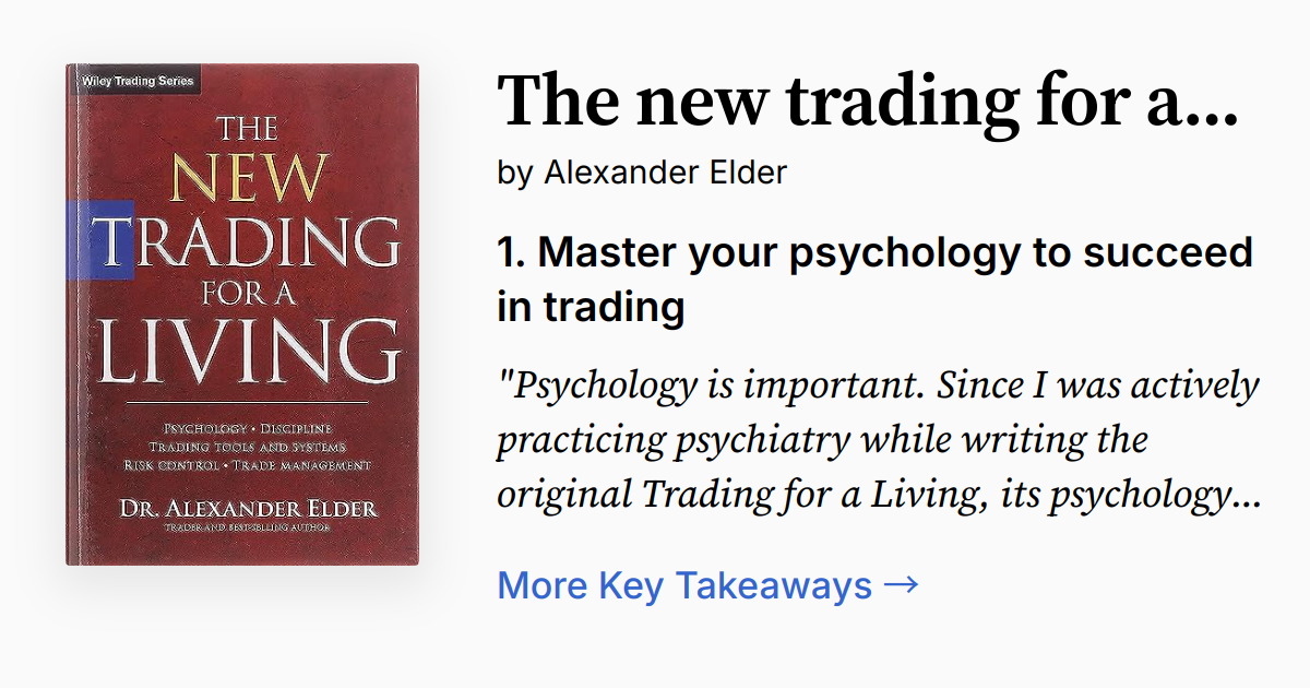 Cover of The New Trading for a Living