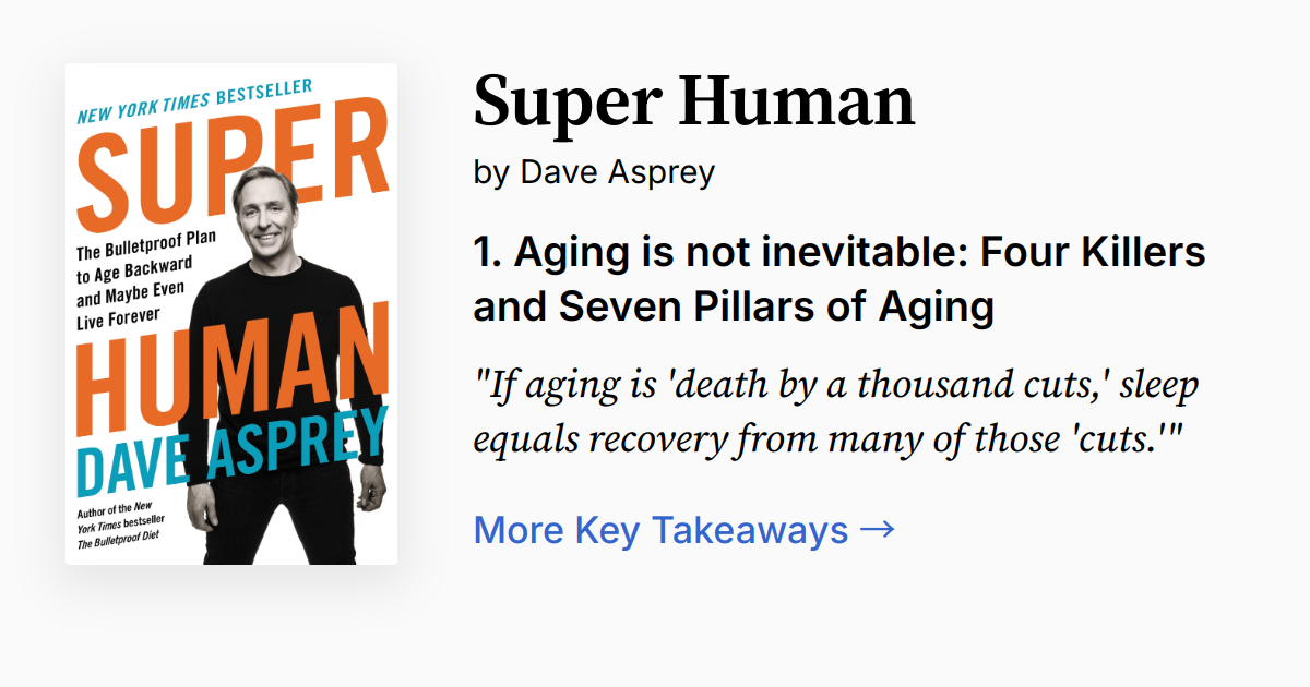 Super Human by Dave Asprey | Summary, Audio, Quotes, FAQ Super Human by Dave Asprey | Summary, Audio, Quotes, FAQ