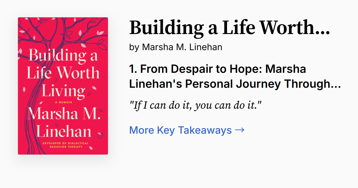 Cover of Building a Life Worth Living