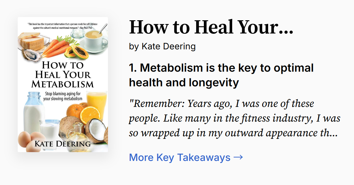 Cover of How to Heal Your Metabolism