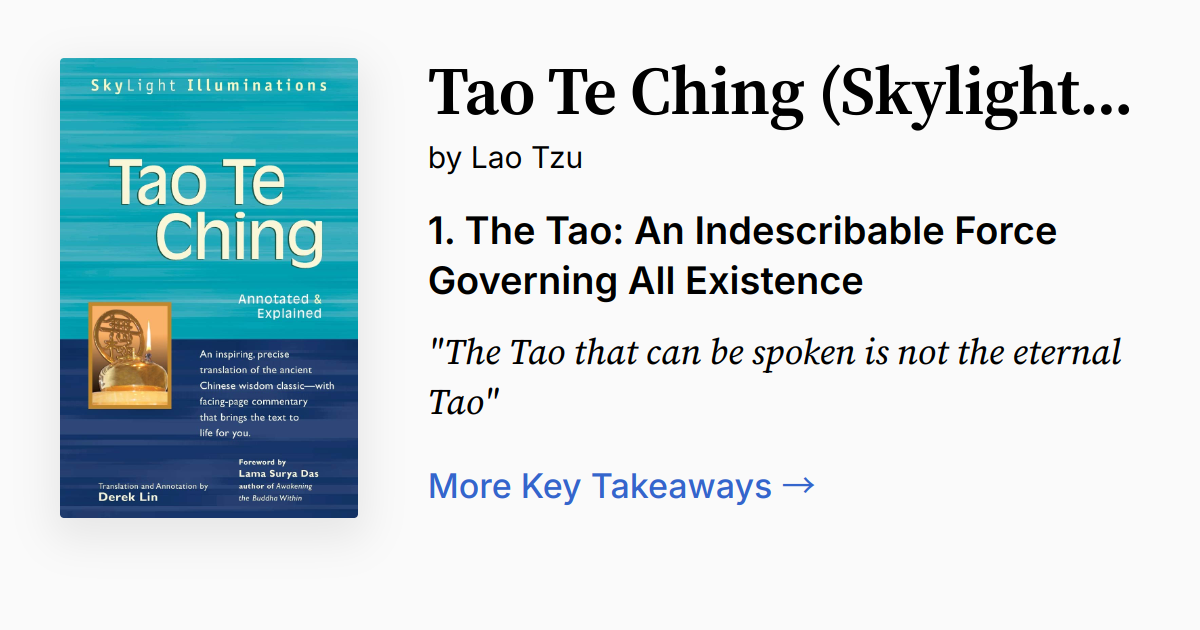 Cover of Tao Te Ching
