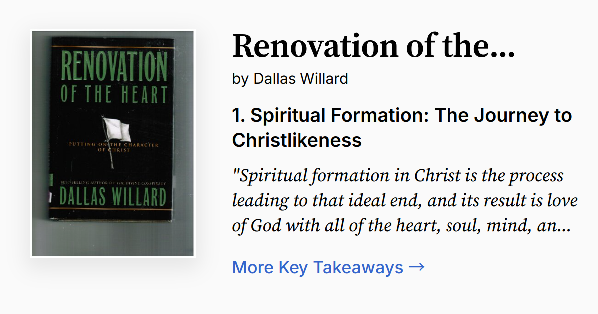 Cover of Renovation of the Heart