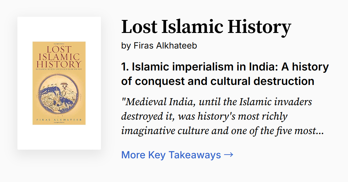 Cover of Lost Islamic History