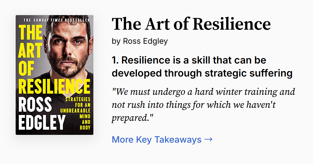 The Art of Resilience | Summary, Audio, Quotes, FAQ