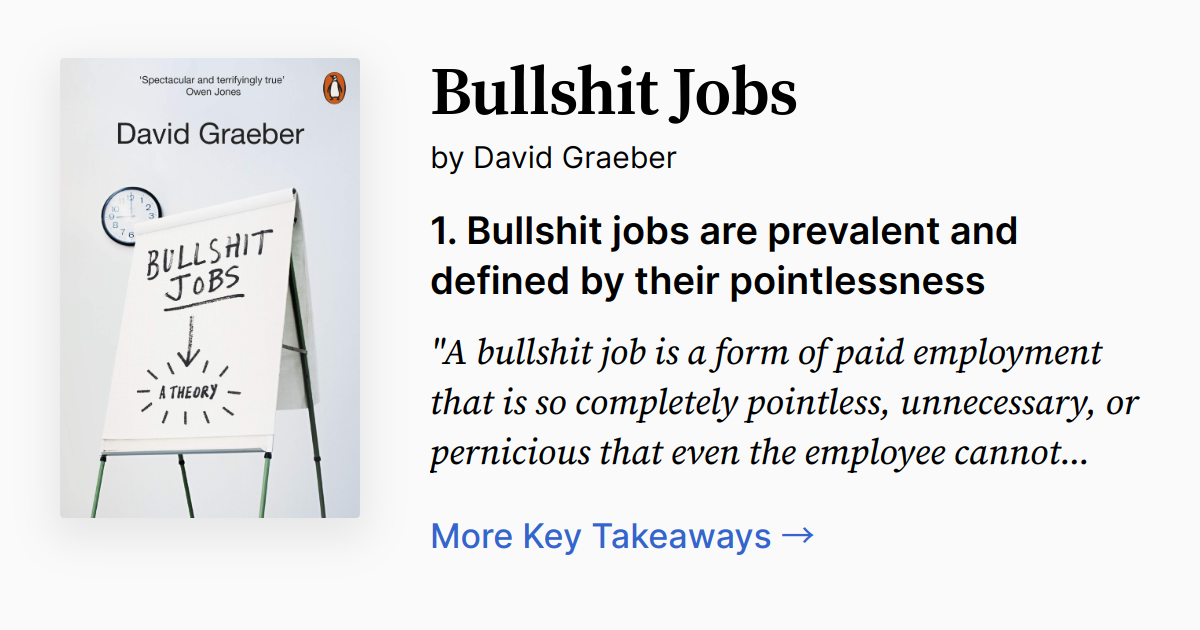 Cover of Bullshit Jobs