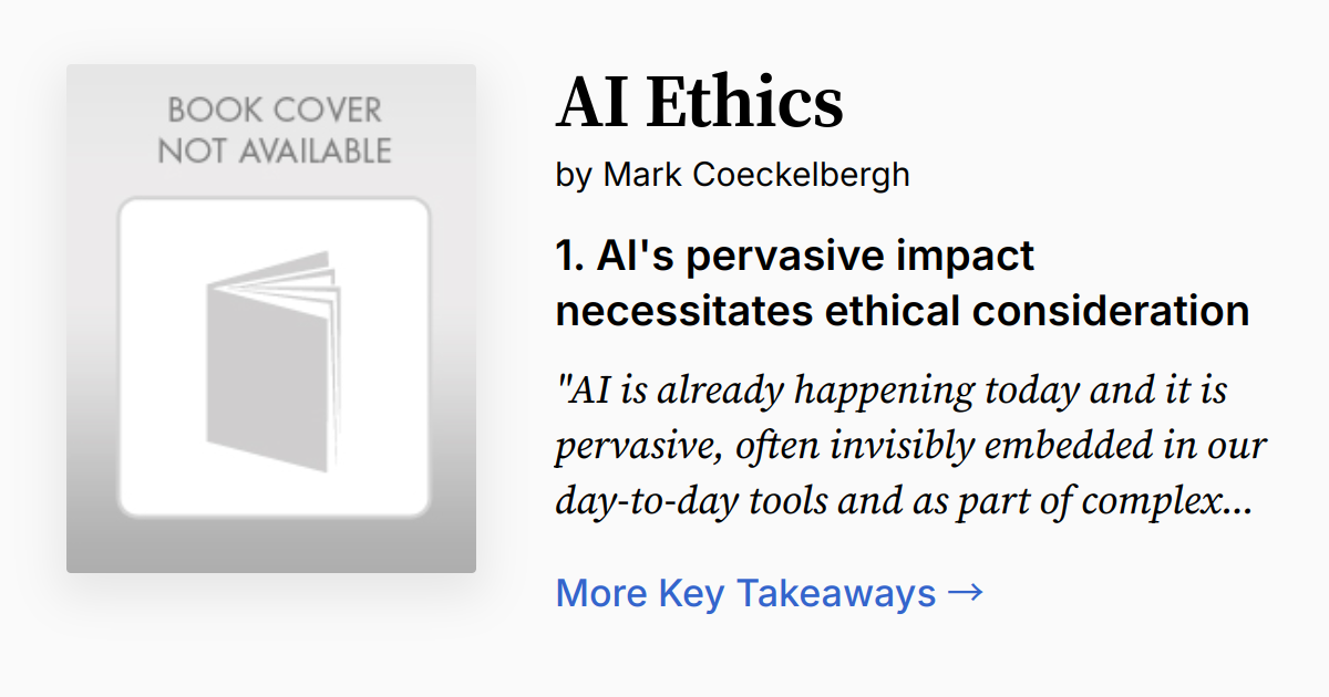 Cover of AI Ethics