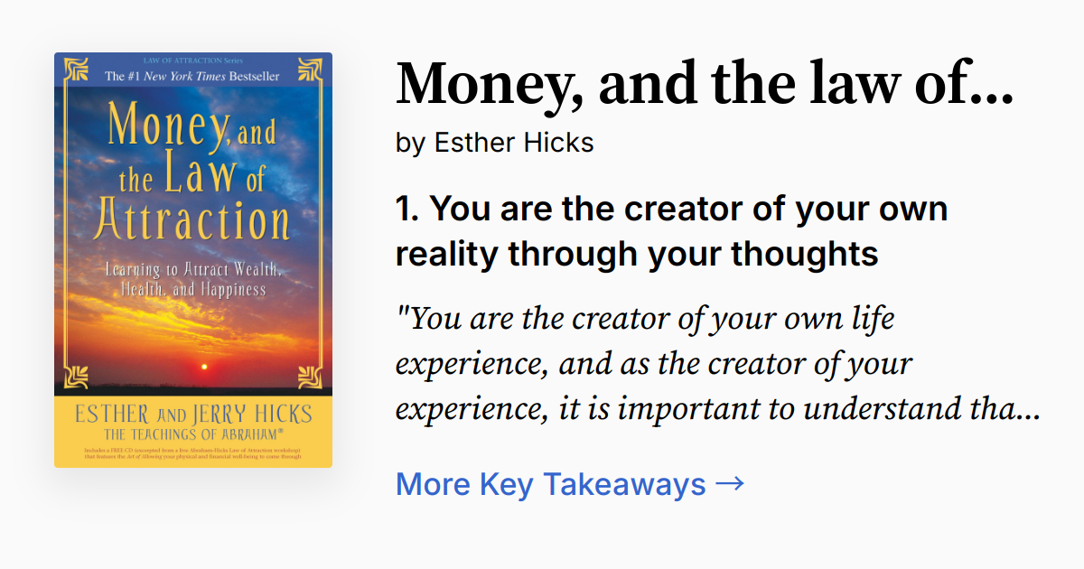 The Law Of Attraction Esther Und Jerry Hicks (Gebraucht) In Reitnau Für - Foto 8