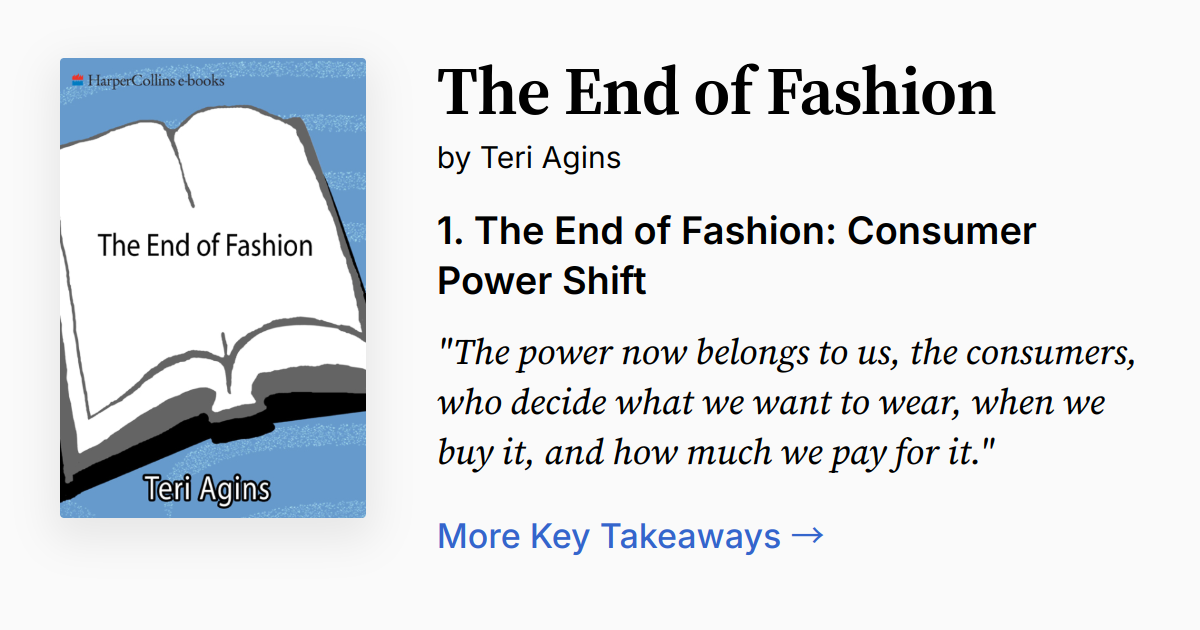 The End of Fashion (Silhouetten-These)