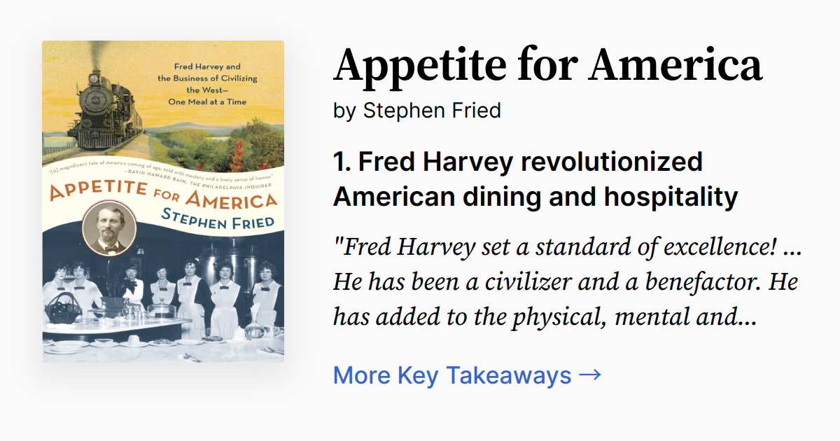 Cover of Appetite for America