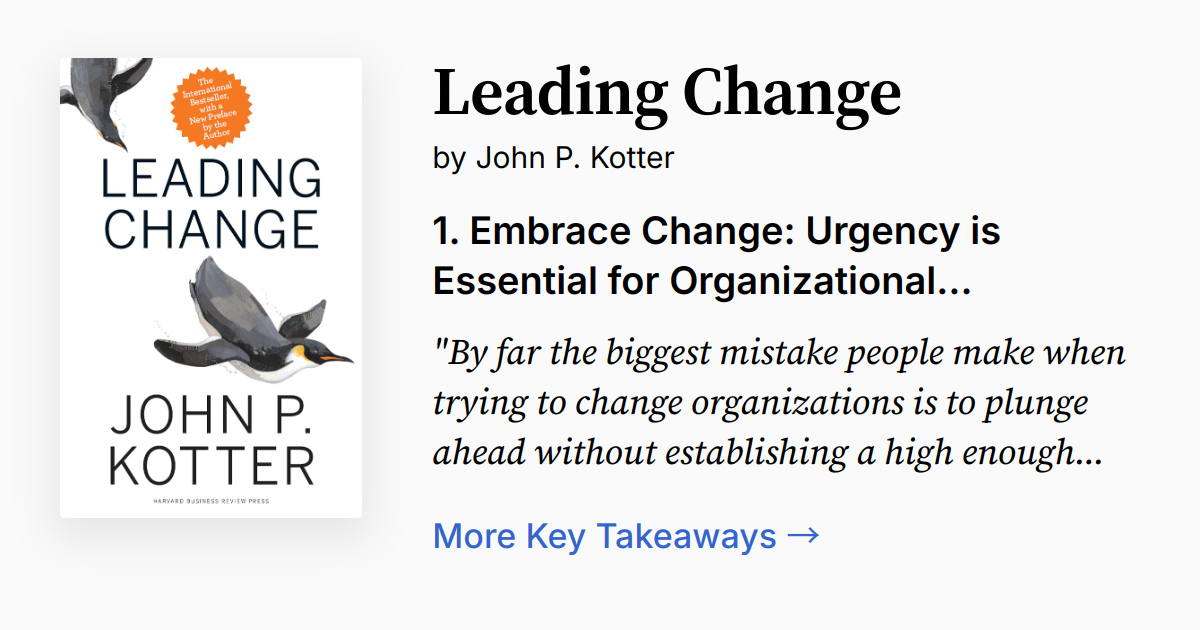 Cover of Leading Change
