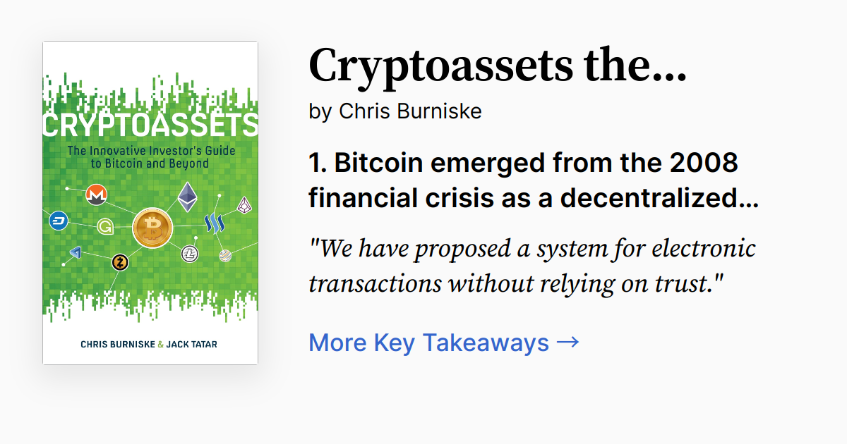 Cover of Cryptoassets