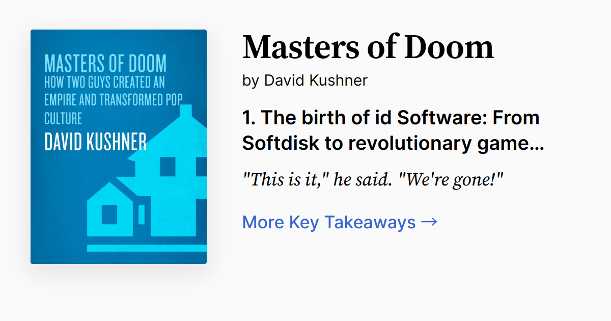 Cover of Masters of Doom