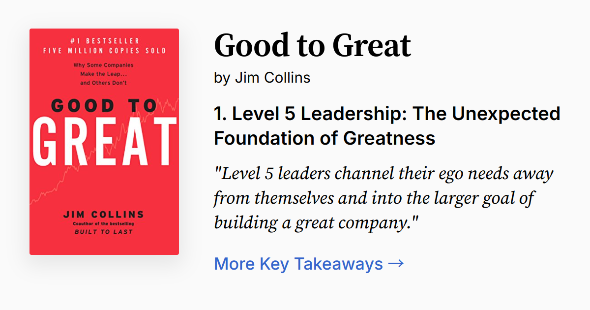 Cover of Good to Great