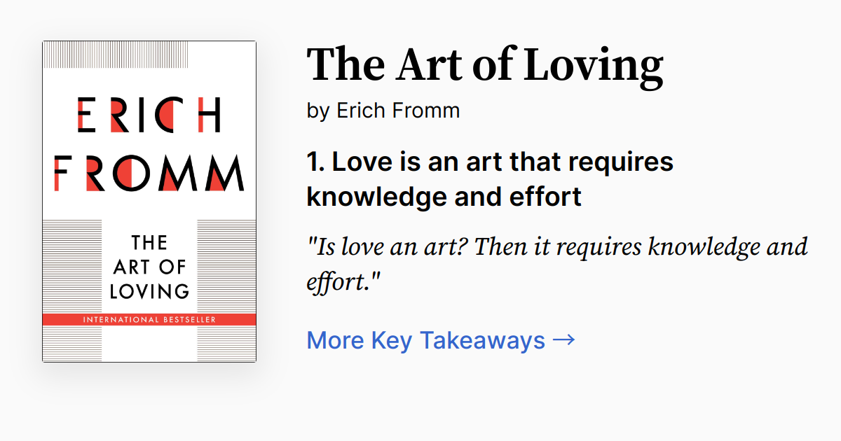 Cover of The Art of Loving