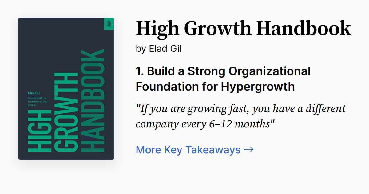 Cover of High Growth Handbook