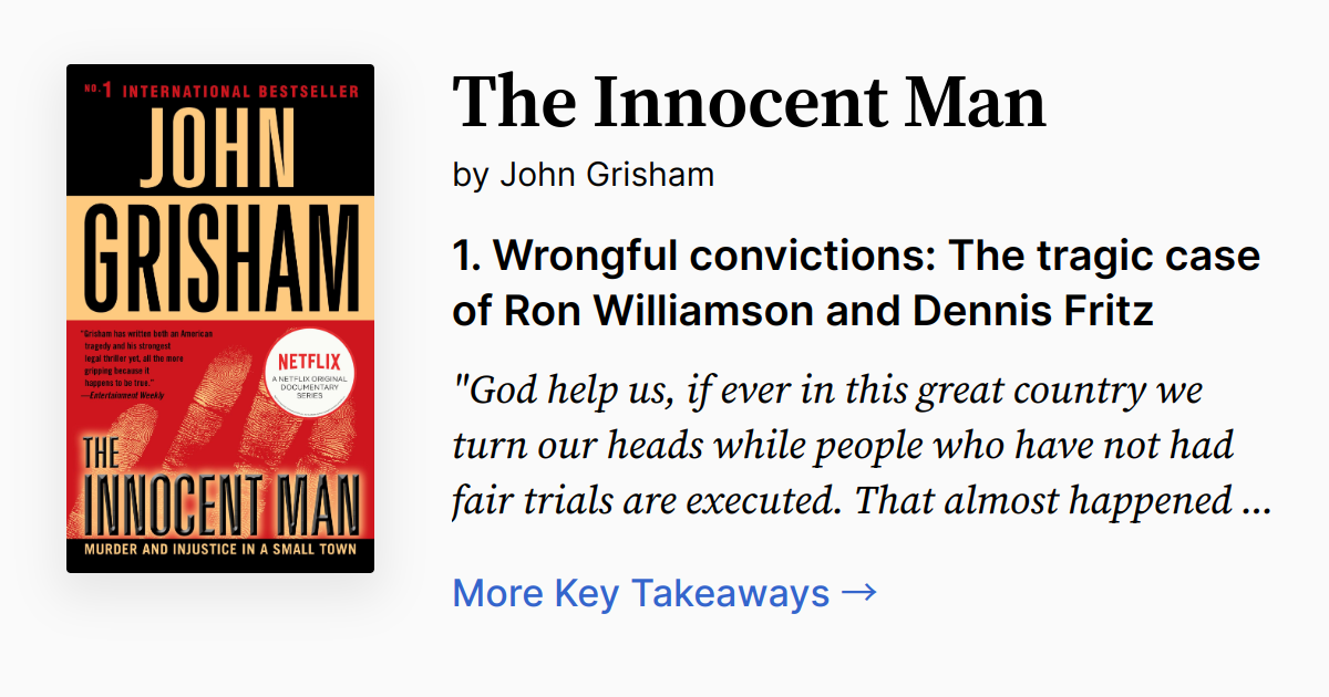Cover of The Innocent Man