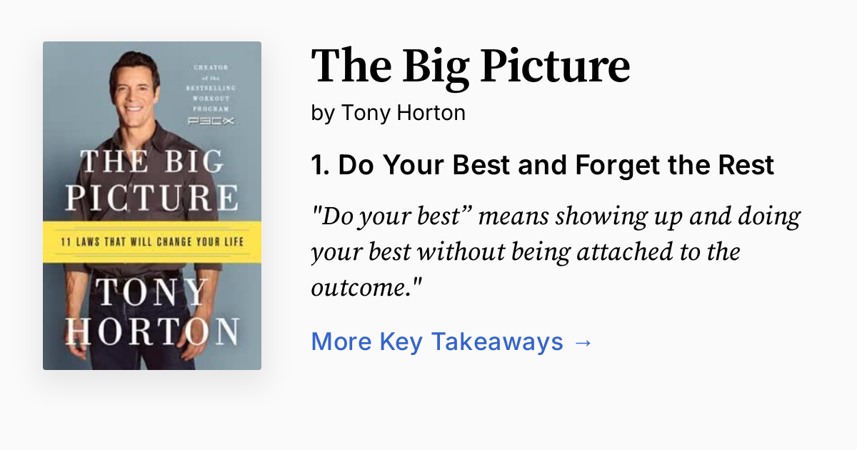 The Big Picture | Summary, Audio, Quotes