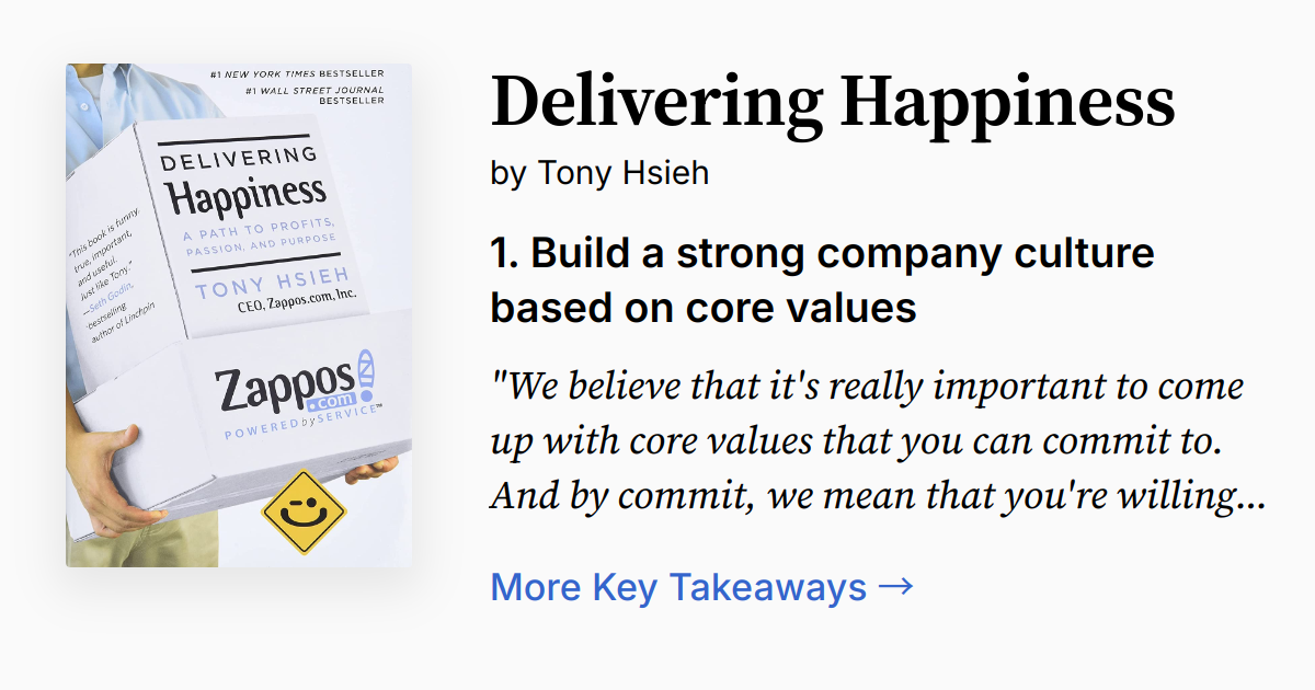 Cover of Delivering Happiness
