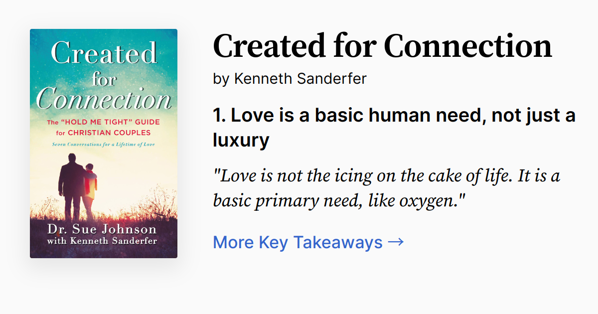 Created for Connection | Summary, Audio, Quotes, FAQ