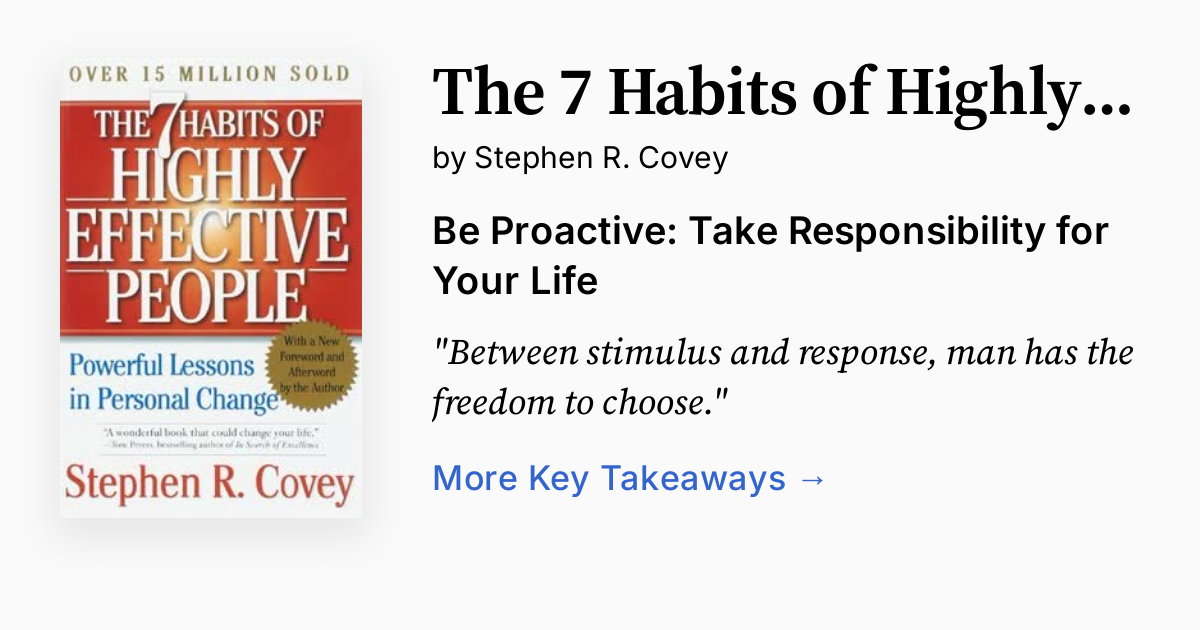 Cover of The 7 Habits of Highly Effective People