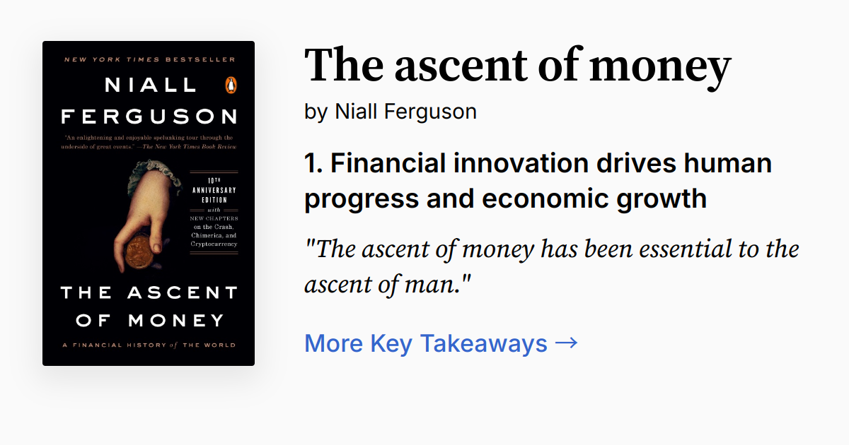 Cover of The Ascent of Money