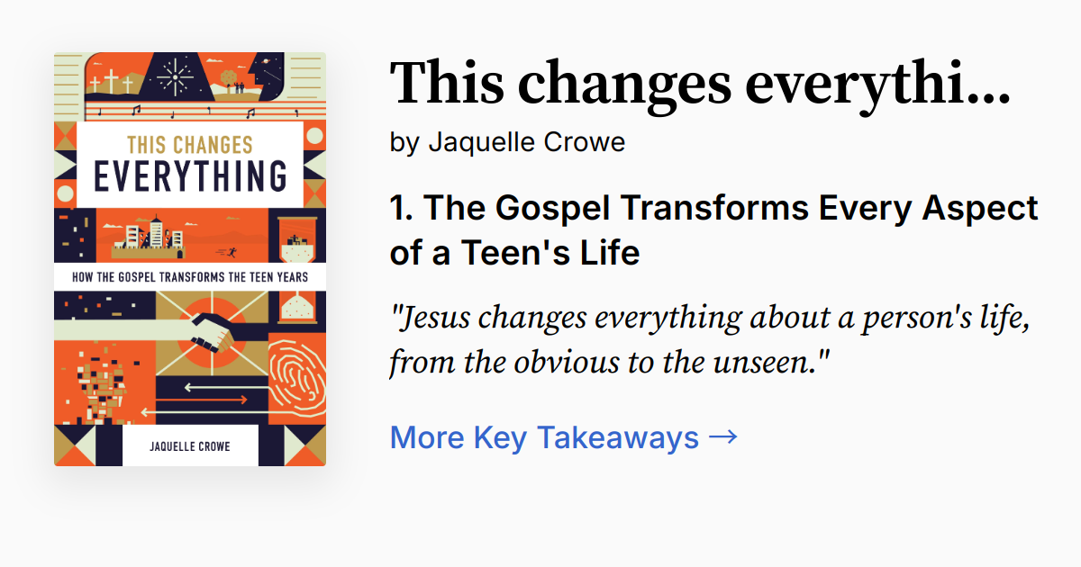 This Changes Everything Summary, Audio, Quotes