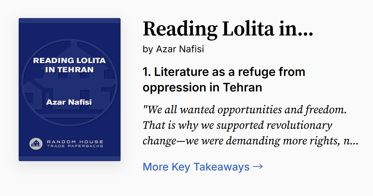 Cover of Reading Lolita in Tehran