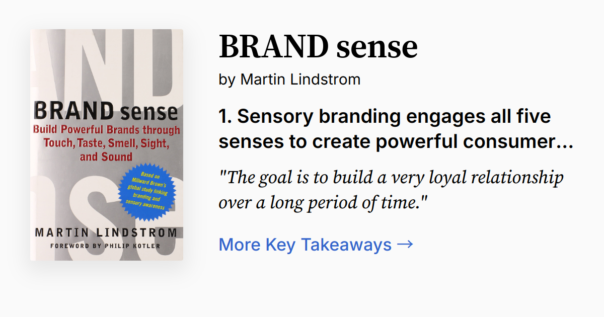 Brand Sense by Martin Lindstrom | Summary, Audio, Quotes, FAQ