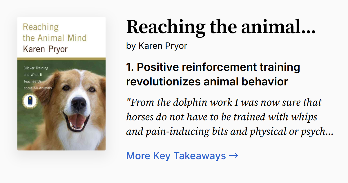 Reaching the Animal Mind | Summary, Audio, Quotes, FAQ