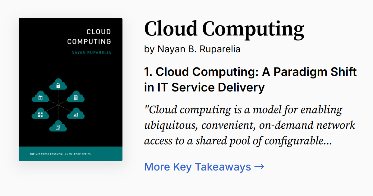 Cloud Computing | Summary, Audio, Quotes