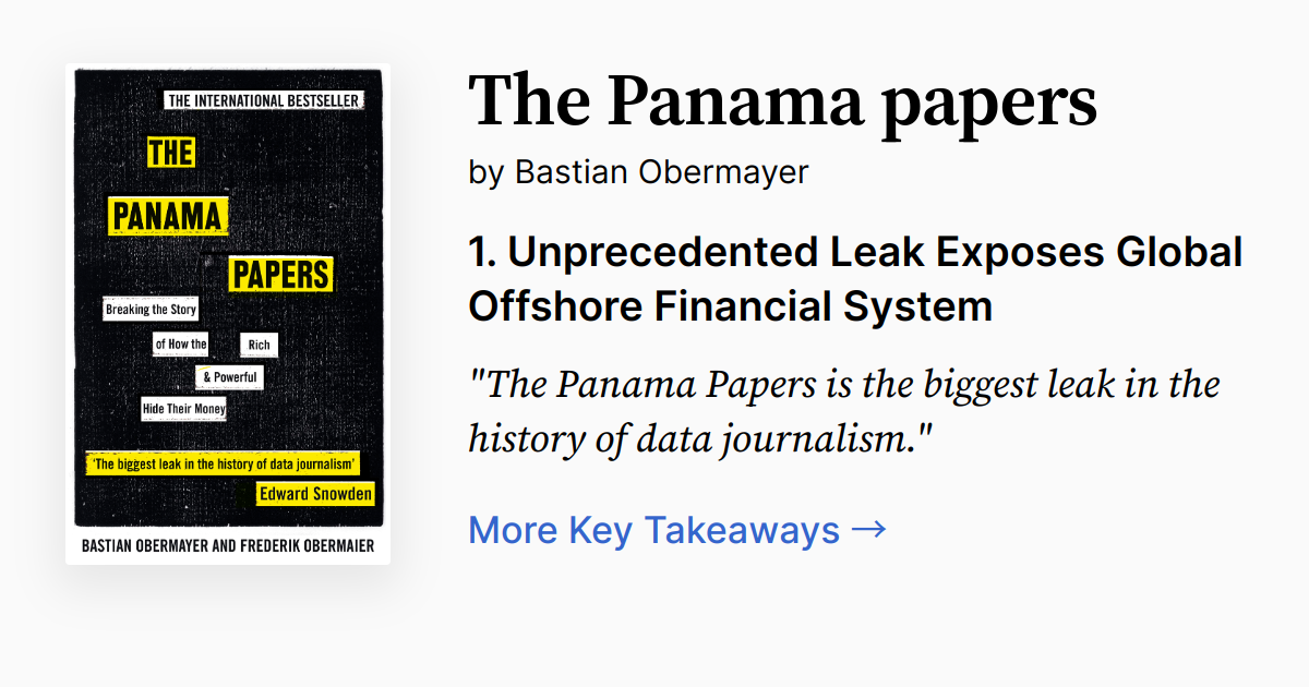 Cover of The Panama Papers