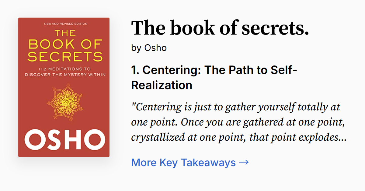 Cover of THE BOOK OF SECRETS