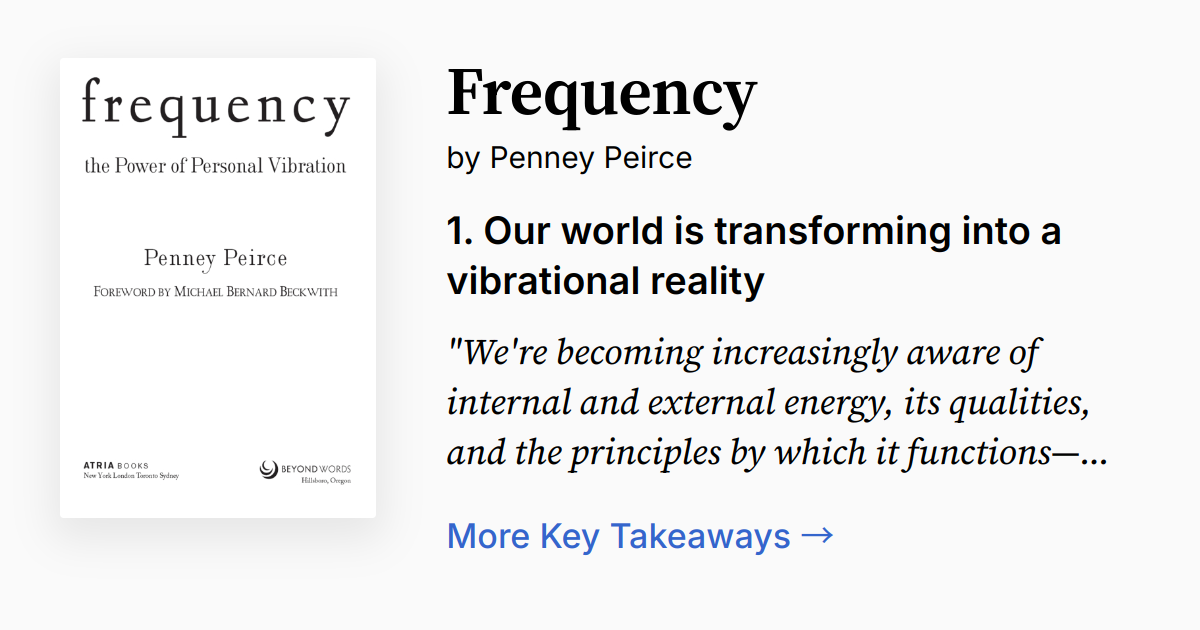 frequency the power of personal vibration pdf free download Frequency: The Power of Personal Vibration by Penney Peirce, Laural  Merlington | 2940170897322 | Audiobook (Digital)