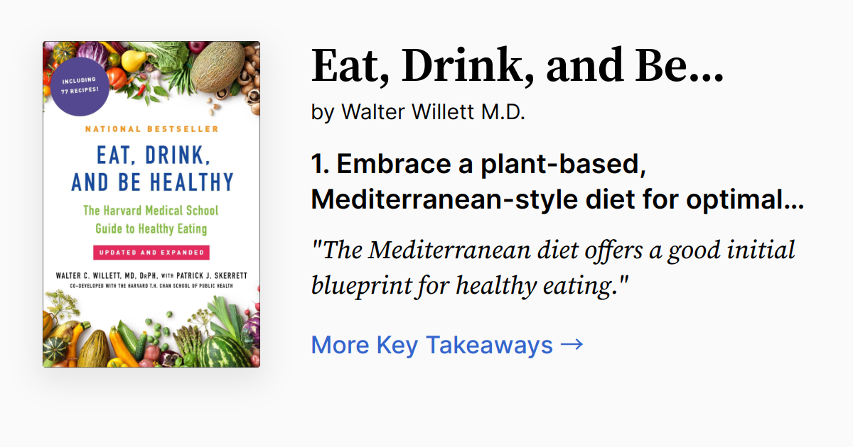 Cover of Eat, Drink, and Be Healthy