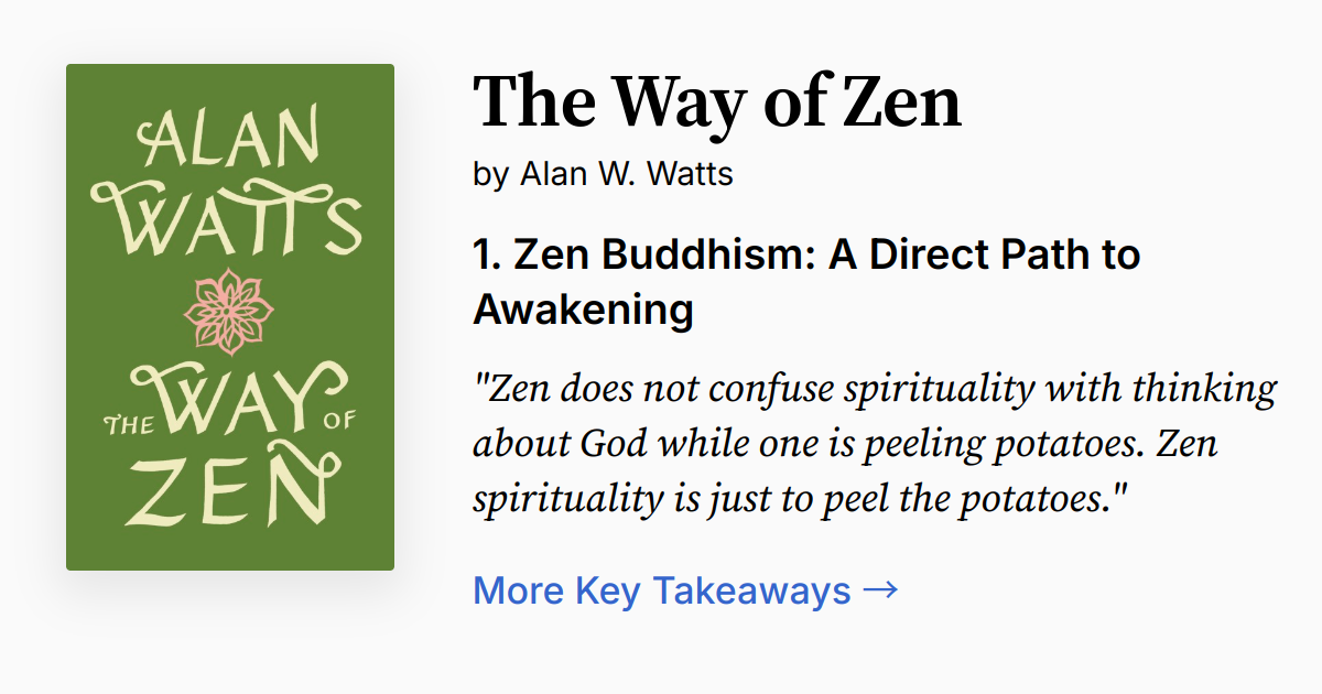 Cover of The Way of Zen