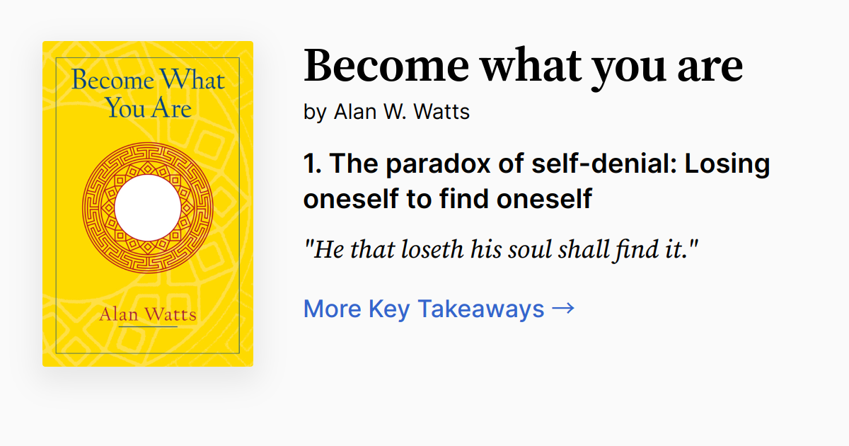 Cover of Become What You Are