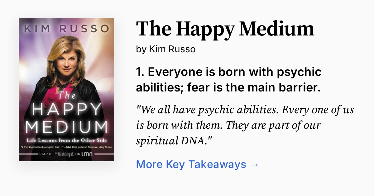 The Happy Medium | Summary, Audio, Quotes