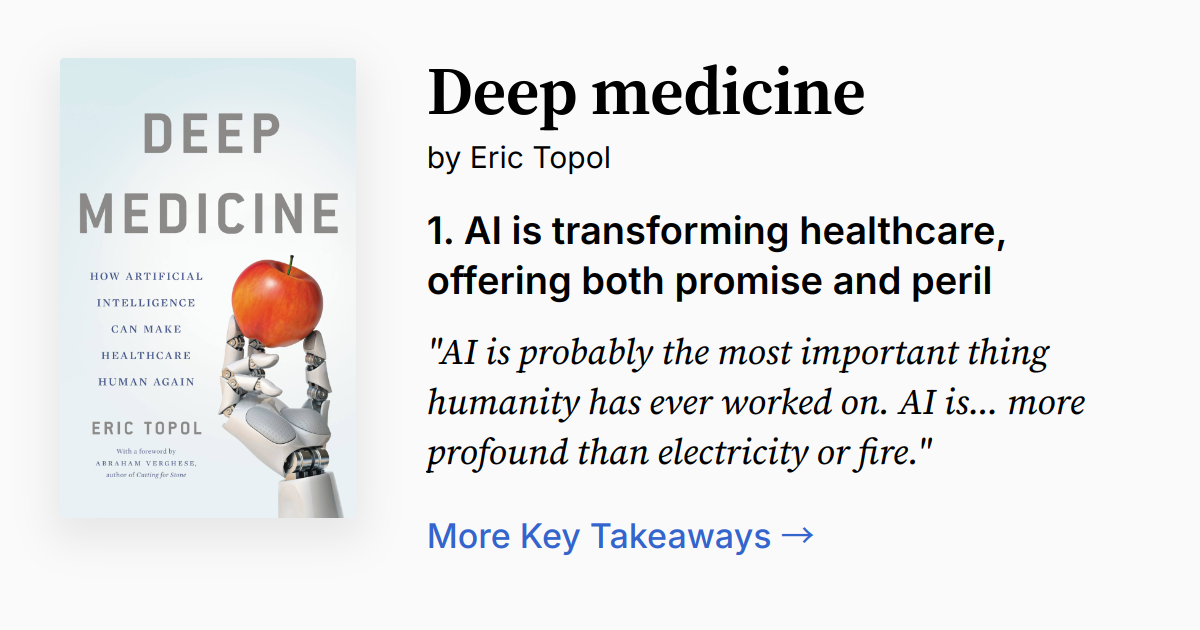 Cover of Deep Medicine
