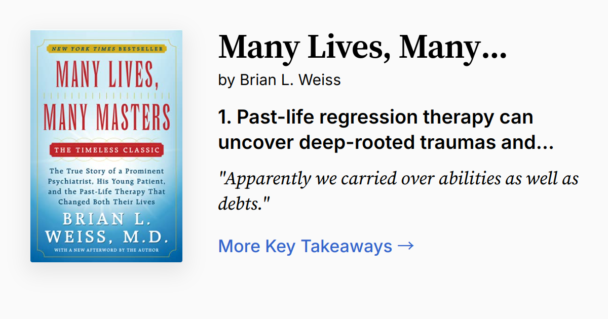 Cover of Many Lives, Many Masters