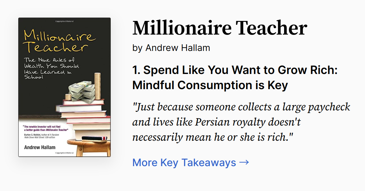 Cover of Millionaire Teacher