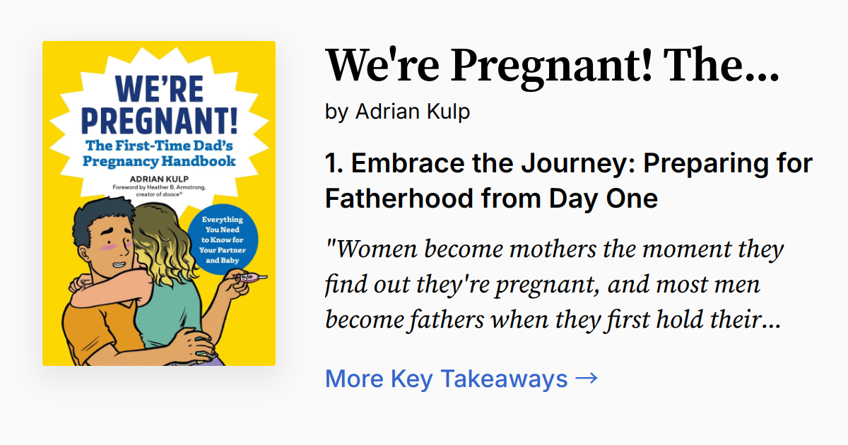 We're Pregnant! The First Time Dad's Pregnancy Handbook | Summary ...