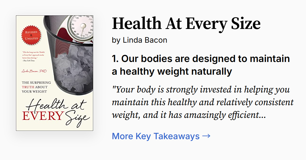 Health At Every Size | Summary, Audio, Quotes, FAQ