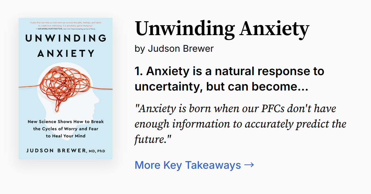 Cover of Unwinding Anxiety