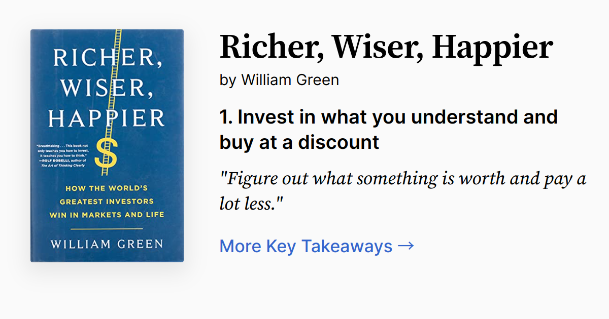 Cover of Richer, Wiser, Happier